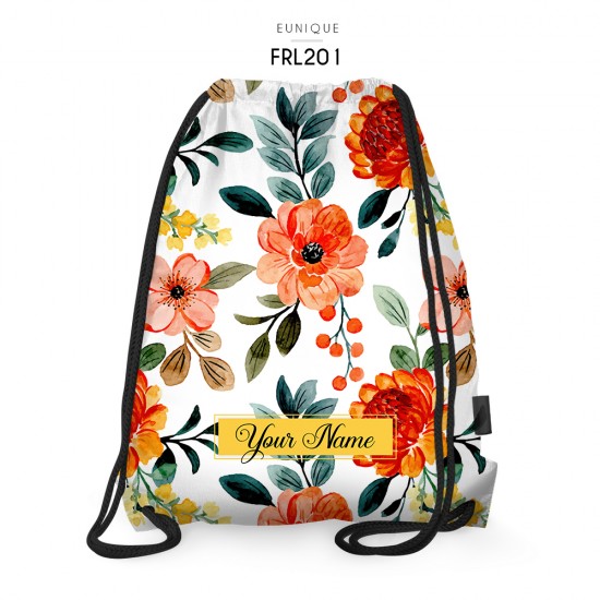 Drawstring Bag Floral FRL201