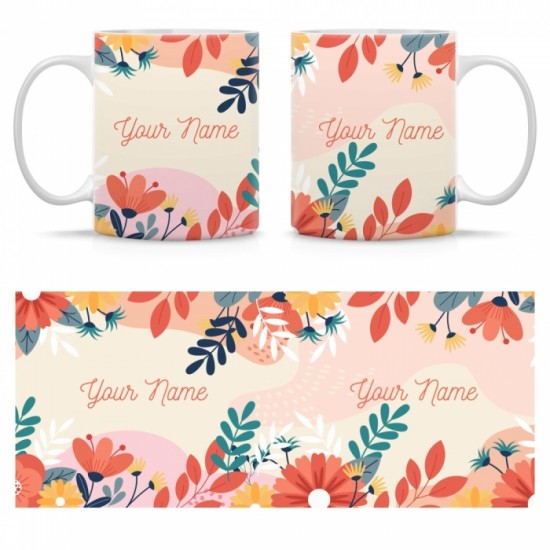 Ceramic Mug Floral FRL007 Ceramic Mug Floral FRL007