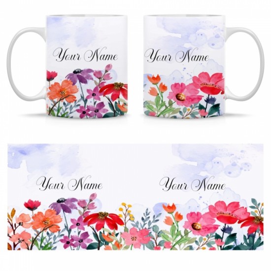 Ceramic Mug Floral FRL009 Ceramic Mug Floral FRL009