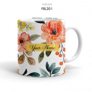 Ceramic Mug Floral FRL201