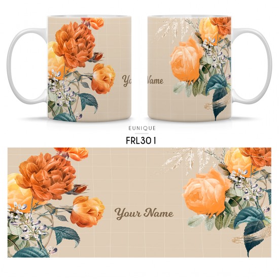 Ceramic Mug Floral FRL301 Ceramic Mug Floral FRL301