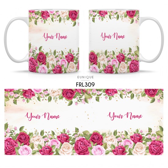 Ceramic Mug Floral FRL309 Ceramic Mug Floral FRL309