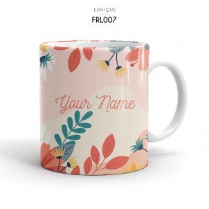 Ceramic Mug Floral FRL007