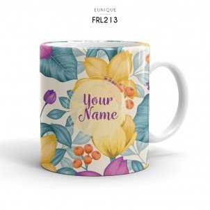 Ceramic Mug Floral FRL213