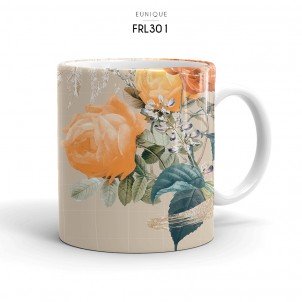 Ceramic Mug Floral FRL301