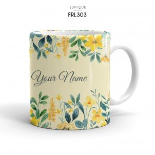 Ceramic Mug Floral FRL303