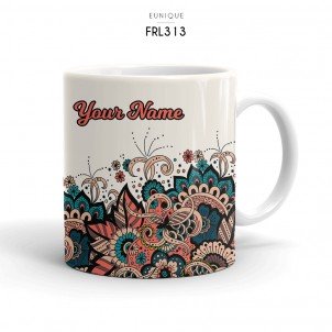 Ceramic Mug Floral FRL313